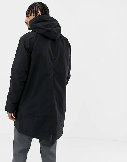 Didriksons Odd parka jacket in black | ASOS