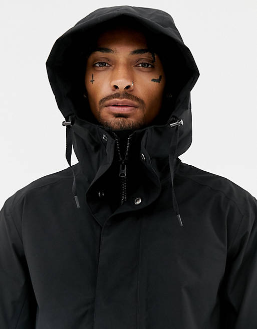 Didriksons Trond parka in black | ASOS