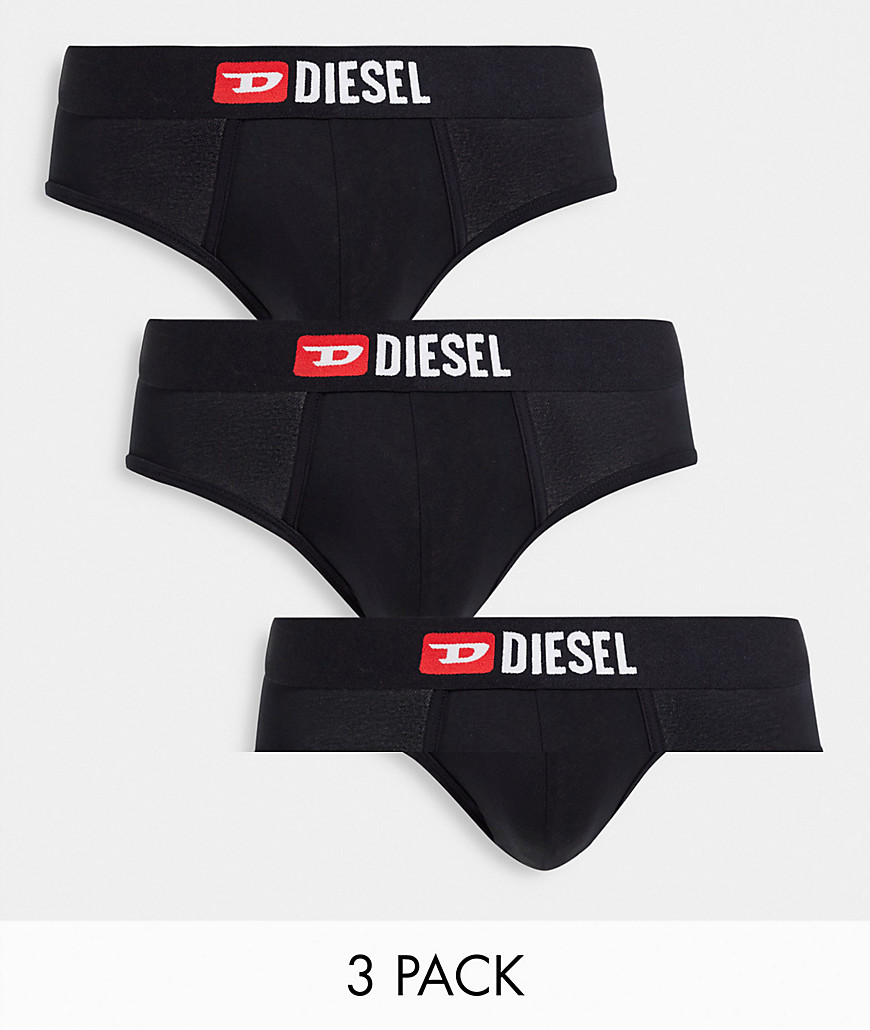 Diesel Andre 3 pack briefs in black