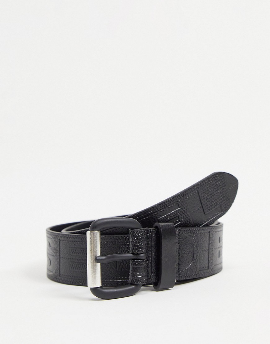 Diesel b-cerro leather belt-Black