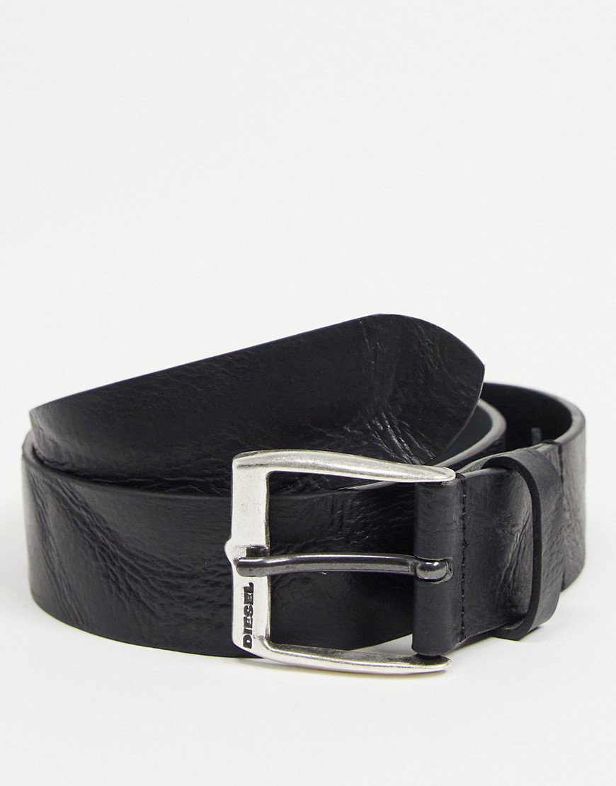 Diesel b-whyz leather belt-Black