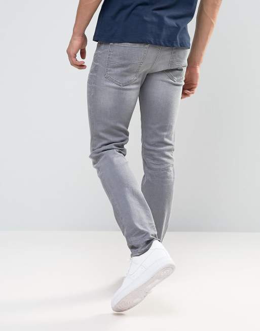 Recept Ciro Titicacasøen Diesel Buster Jeans Regular Slim Stretch Fit Jeans 853T Grey Wash | ASOS