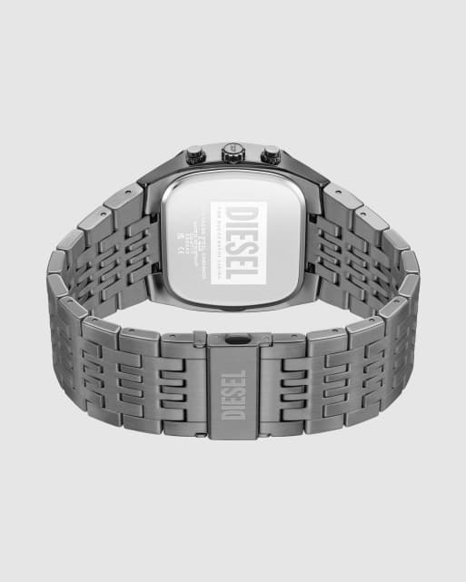 Diesel Chronographenuhr mit Nieten, Edelstahl, Gunmetal, 4 von 4