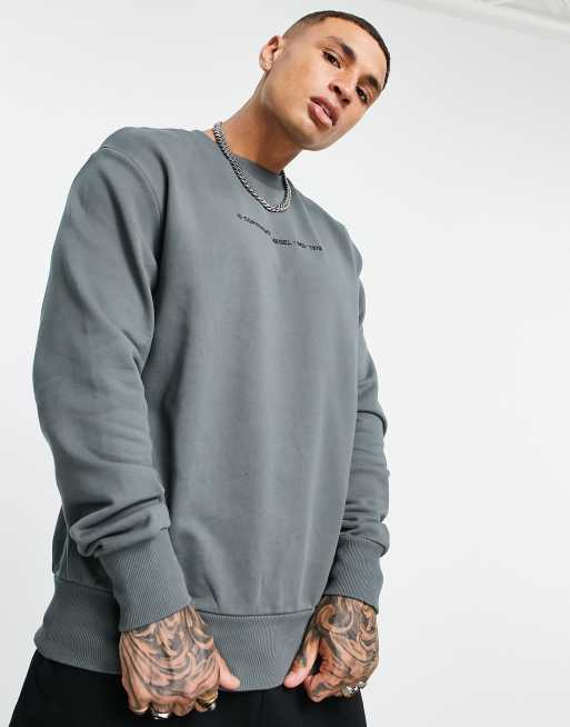 Diesel best sale logo sweatshirt