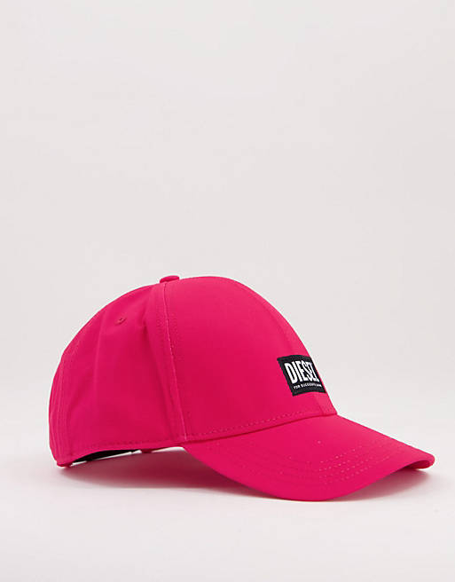 Diesel core logo cap in pink