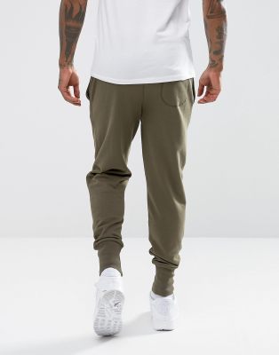 cuffed khaki joggers