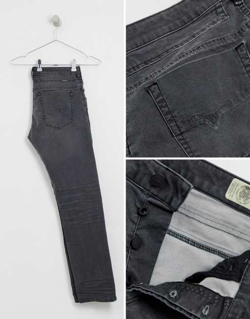 Diesel - D-Bazer - Jean slim fuselé - Gris 0699P, 3 de 4