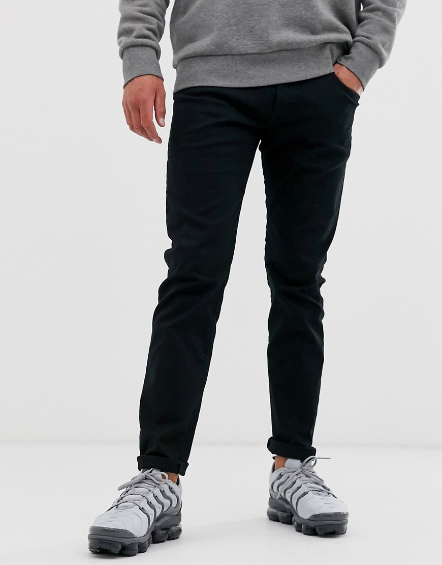 Diesel D-Bazer tapered fit jeans in 0688H stay black