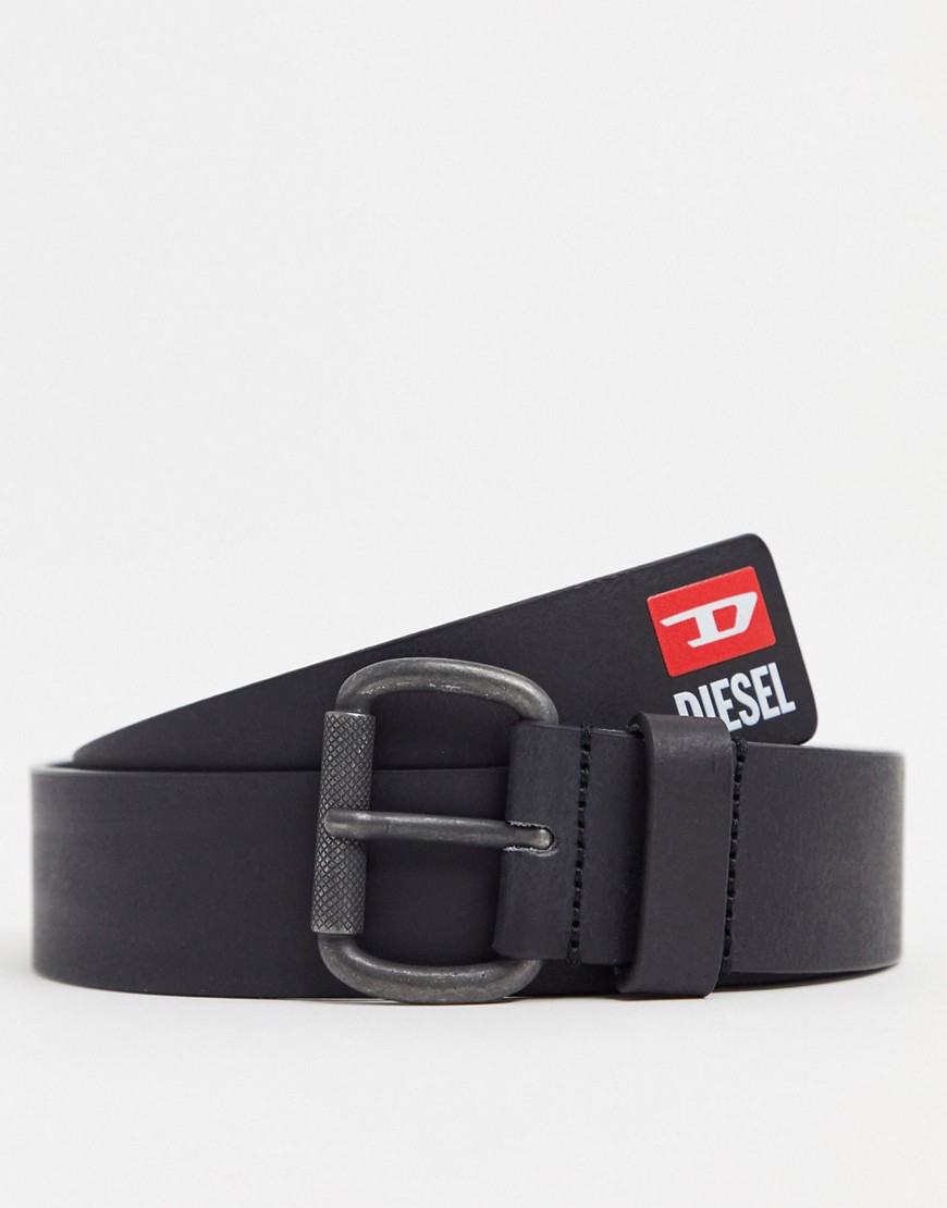 Diesel D division logo belt in black