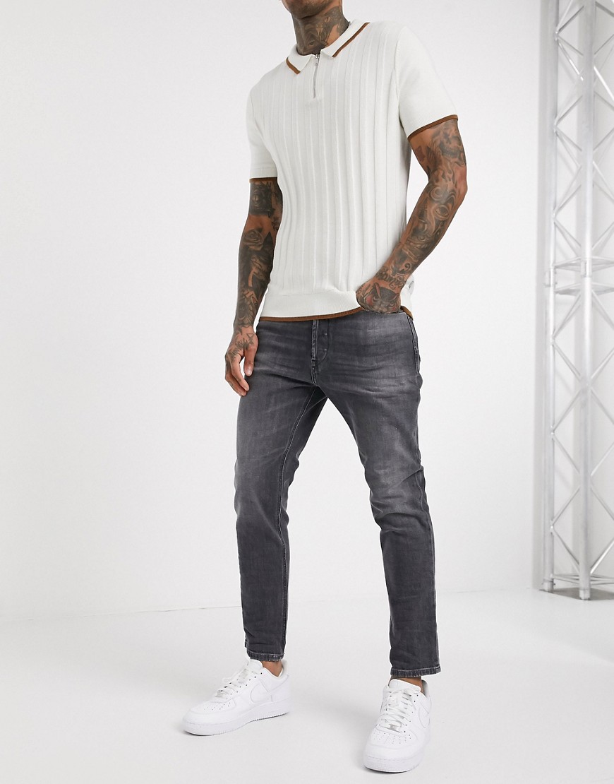 Diesel D-Eeter tapered fit jeans in grey wash