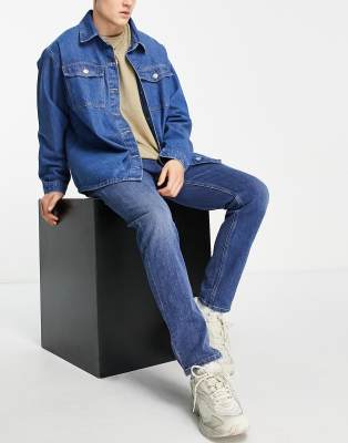 Diesel d-fining tapered jeans in mid wash  - ASOS Price Checker