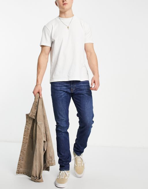 Diesel – D-Luster – Niebieskie jeansy o dopasowanym kroju