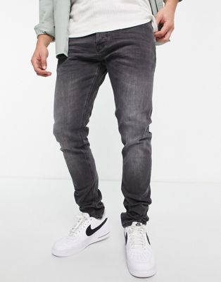 Diesel D-Luster skinny jeans in grey - ASOS Price Checker