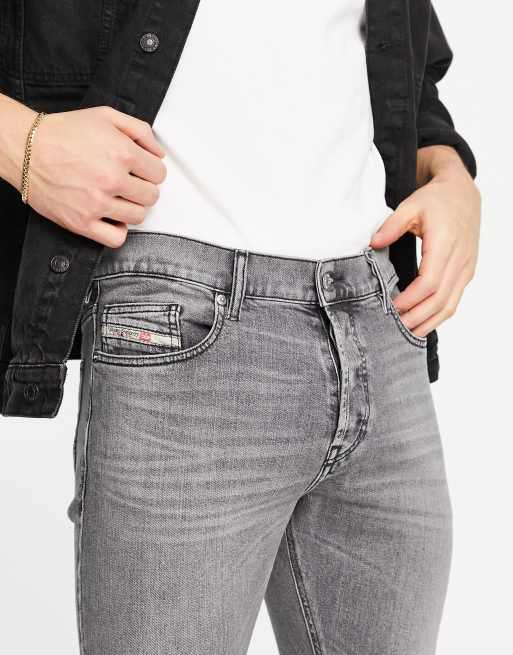 Diesel d luster slim jeans in grey