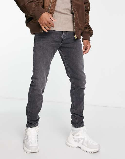 Diesel D-Luster slim jeans in washed black | ASOS