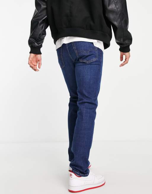 Diesel – D-Mihtry – Granatowe jeansy z prostymi nogawkami , 2 z 4