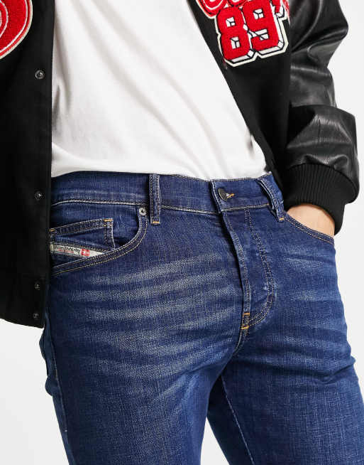 Diesel D-Mihtry straight leg jeans in mid wash , 4 of 4