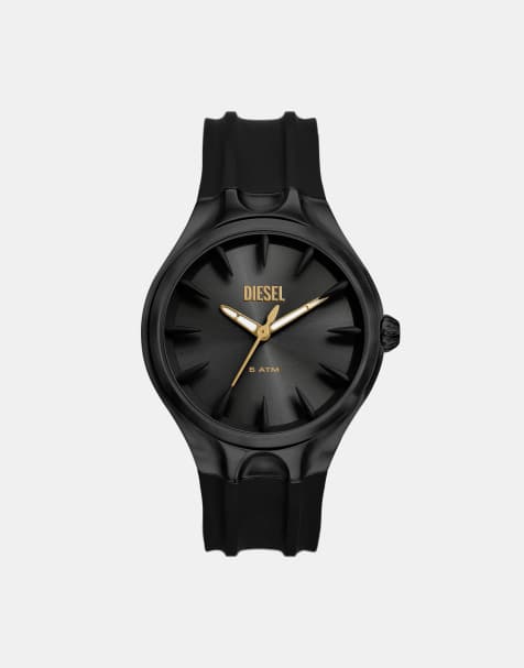 Diesel - D-sruptor - Montre épurée en silicone - Noir - view 1