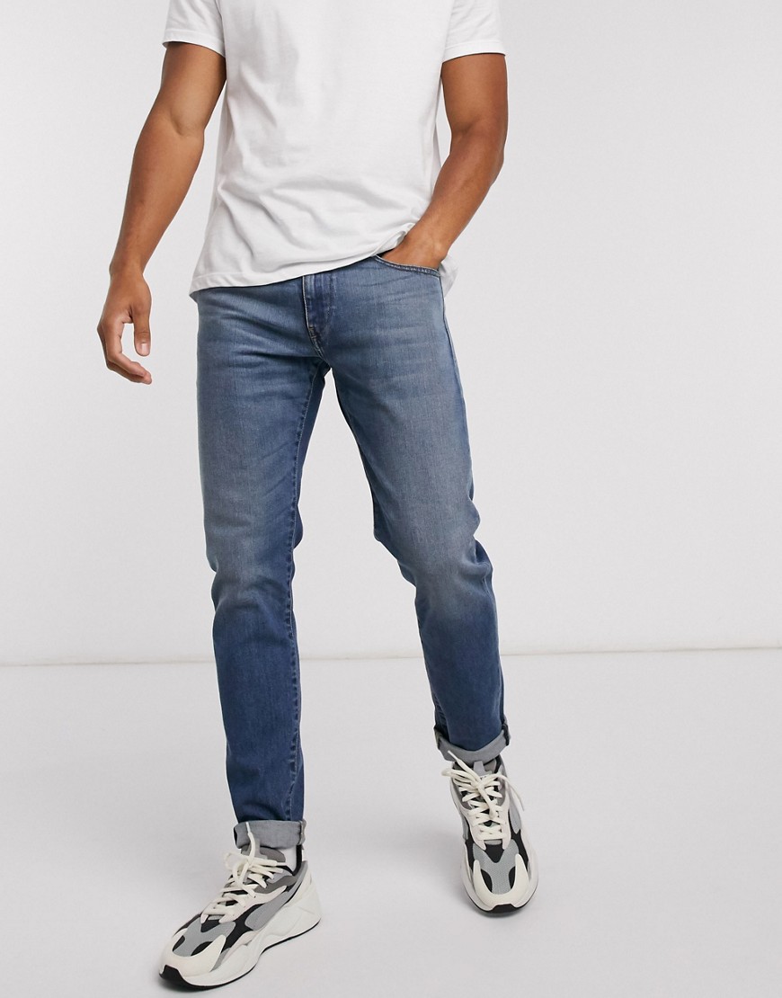Diesel D-Strukt slim fit jeans in light wash-Blue
