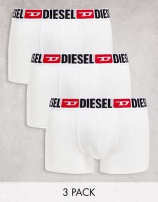 Diesel Damian 3 pack trunks in white