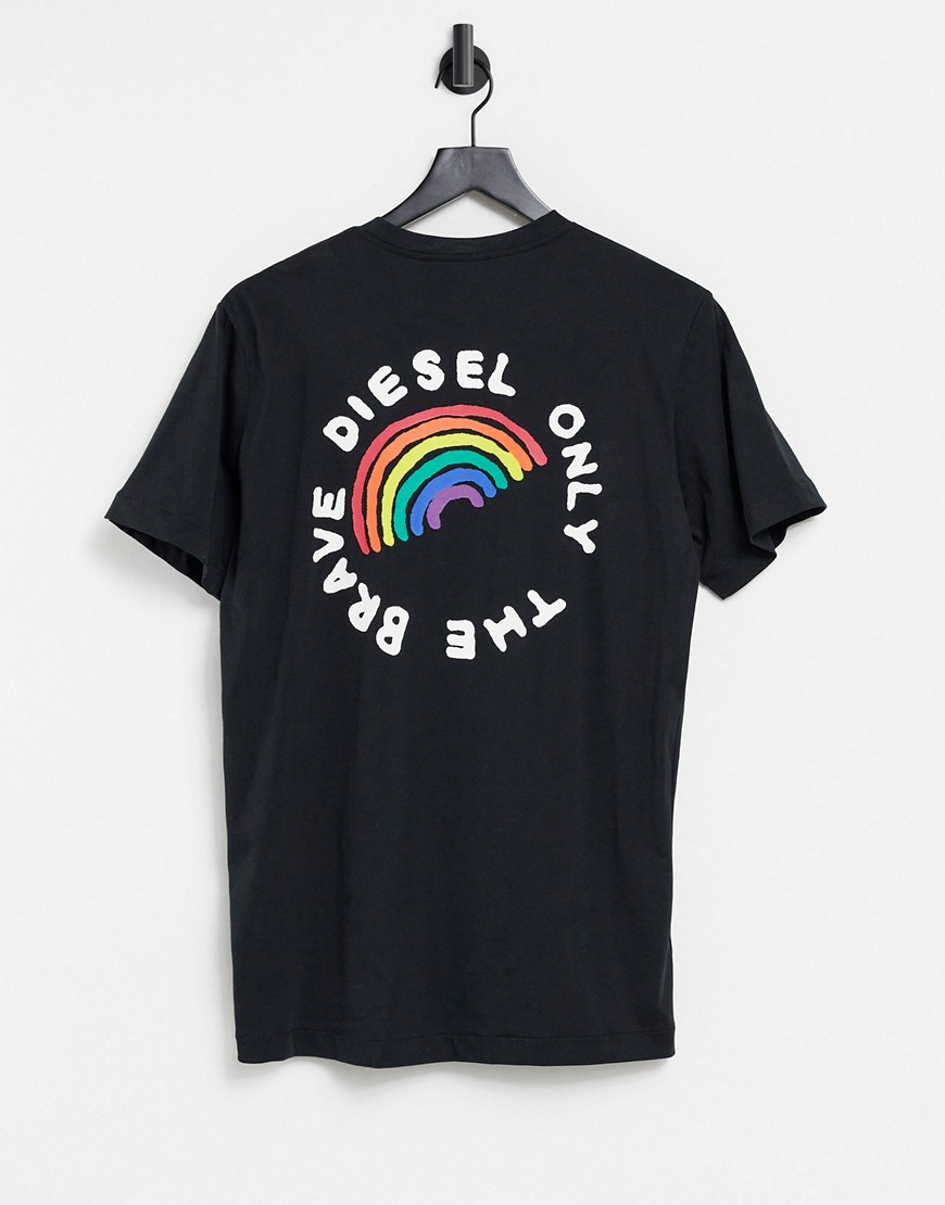 Diesel diego pride pocket t-shirt-Black