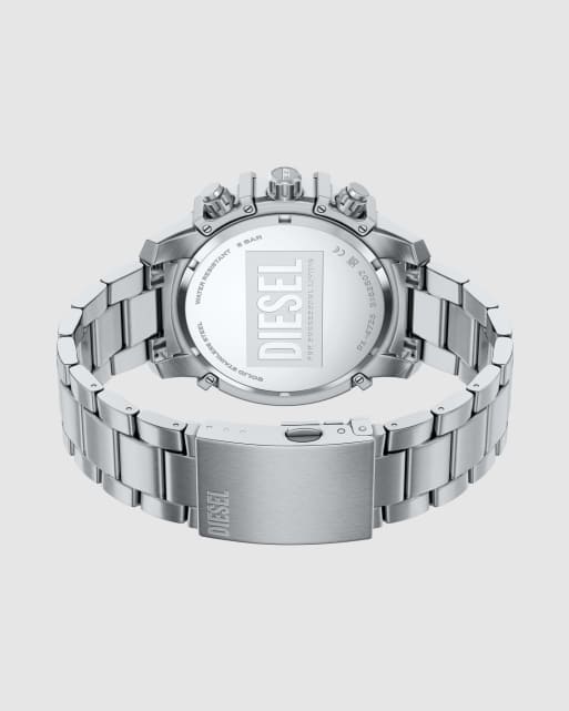 Diesel Griffed chronograph stainless steel watch in silver, 4 of 4