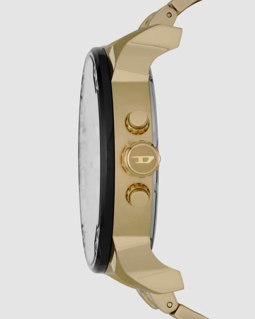 Diesel Herren Mr. Daddy 2.0 Multifunktionsuhr aus goldfarbenem Edelstahl in Gold, 3 von 4