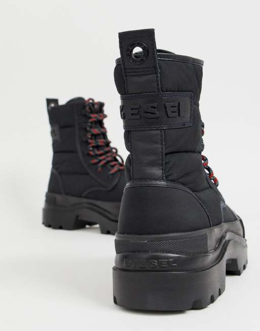 Diesel Hiking Style Boots In Black ASOS, 55% OFF