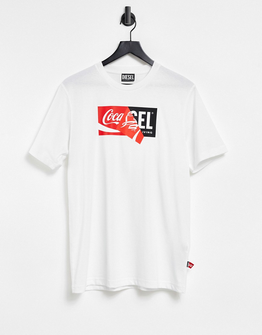 Diesel just cola t-shirt-White