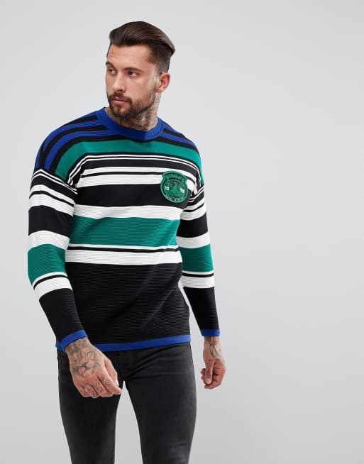 Diesel K TUBY Stripe Oversized Jumper