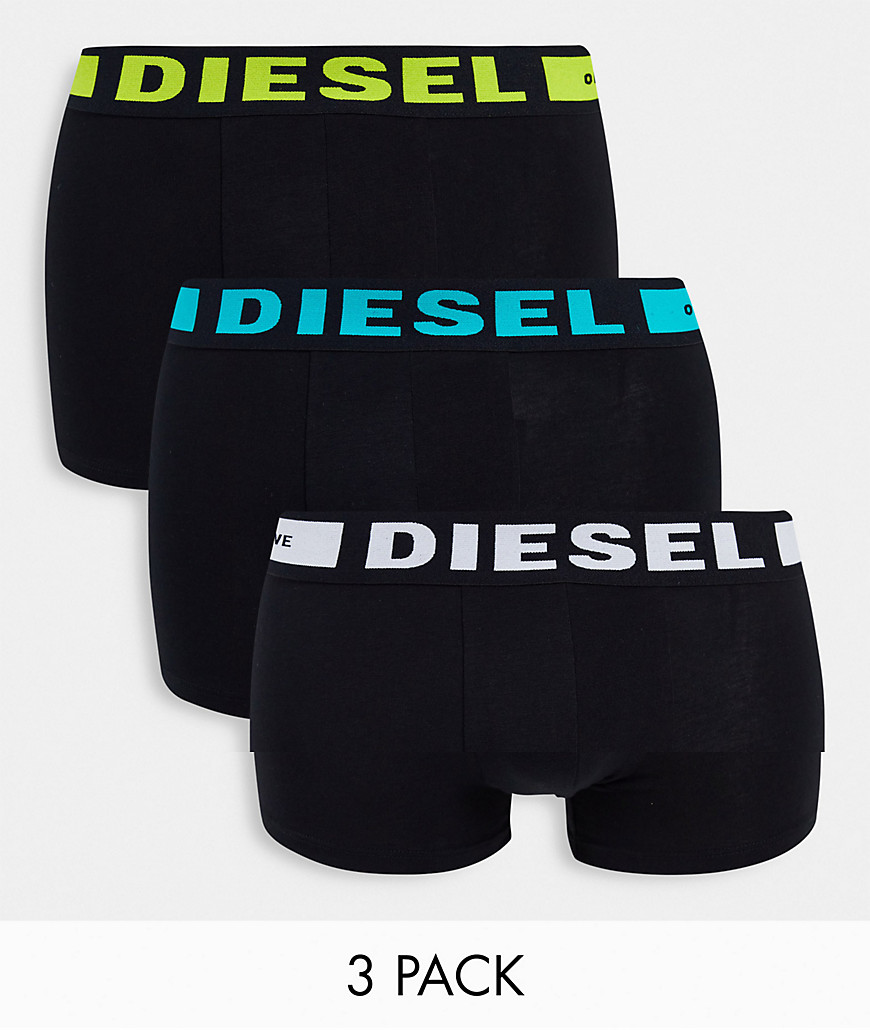 Diesel Kory 3 pack trunks in black