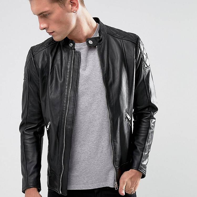 Diesel L-Marton leather biker jacket