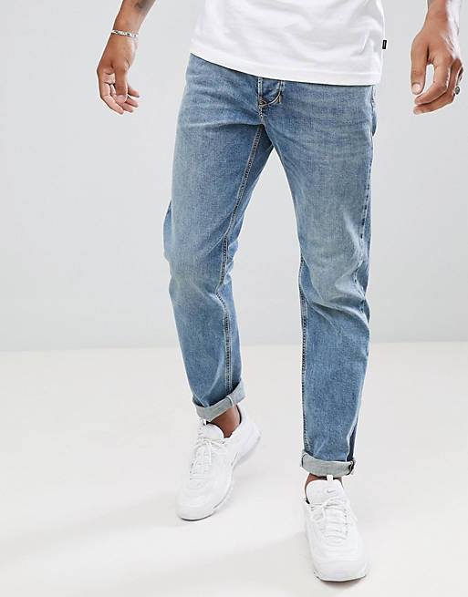 Af Gud forsendelse jeg er enig Diesel Larkee-Beex regular tapered fit jeans in 084UX | ASOS
