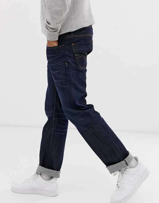 Diesel Larkee straight fit jeans in 0806W dark wash