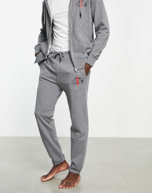 Diesel logo lounge sweatpants in gray | ASOS
