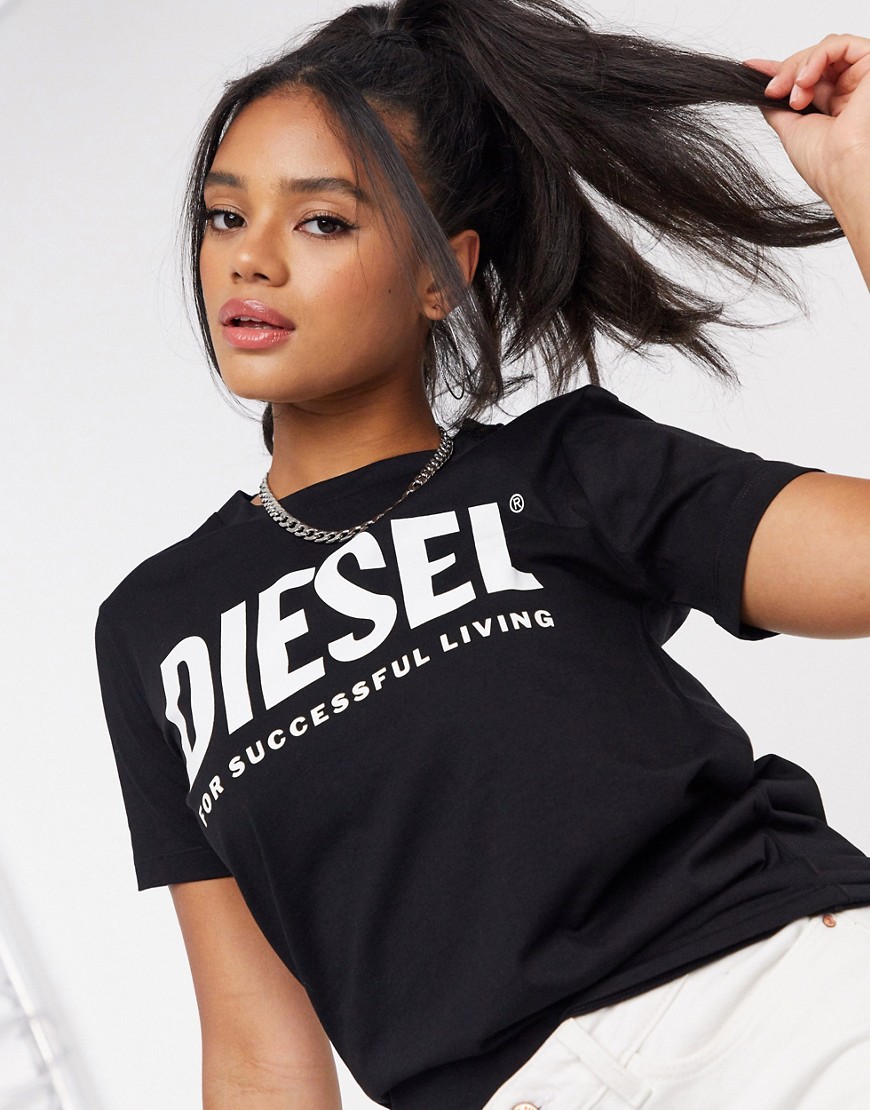 Diesel logo t-shirt in black