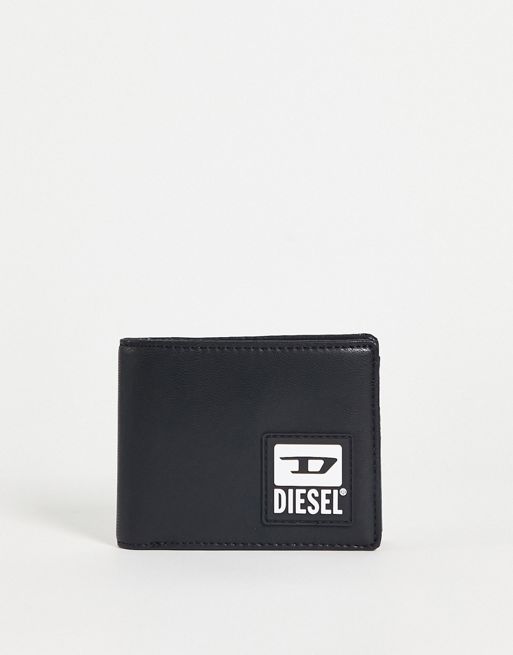 Diesel logo wallet in black | ASOS