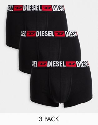 Homme Diesel - Lot de 3 boxers - Noir