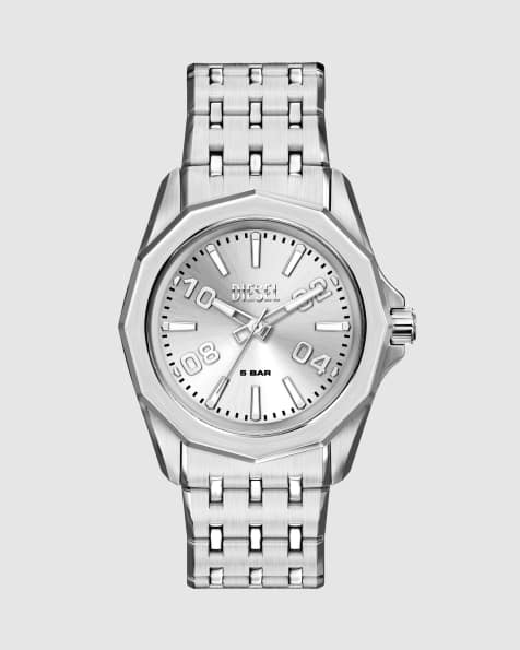 Diesel Men's stinger three-hand stainless steel watch, dz2236 in silver - view 1