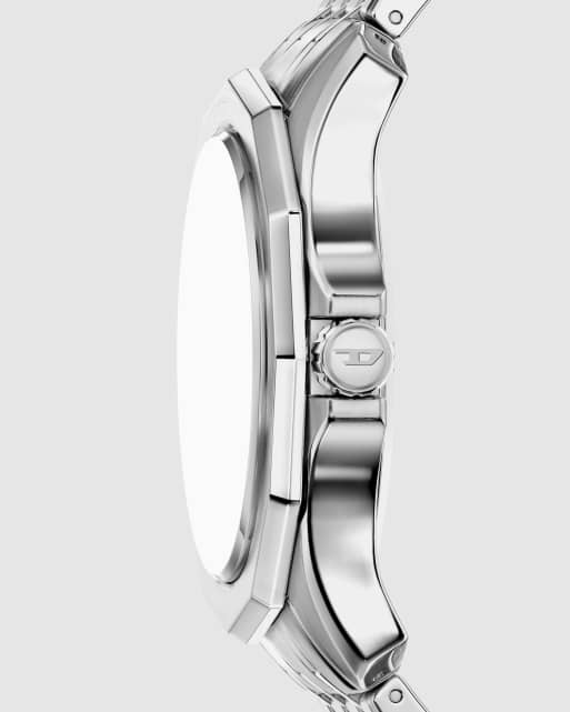Diesel Men's stinger three-hand stainless steel watch, dz2236 in silver, 3 of 4
