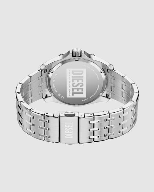 Diesel Men's stinger three-hand stainless steel watch, dz2236 in silver, 4 of 4