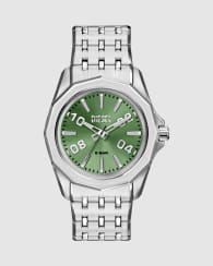 Diesel Men's stinger three-hand stainless steel watch, dz2237 in silver