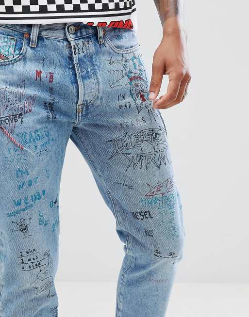 90 S Doodle Jeans