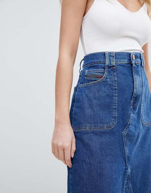 Diesel Midi Denim Skirt