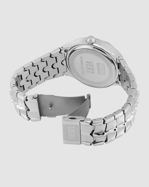 Diesel montre Homme 3 aiguilles date en acier inoxydable argentée, 4 de 4