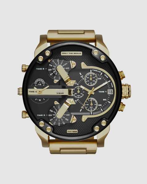 Diesel Mr. Daddy 2.0 montre multifonction homme en acier inoxydable ton or - view 1