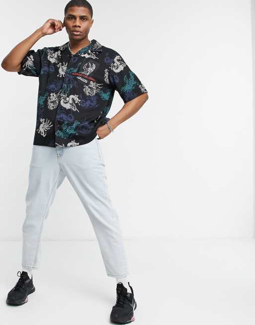 Diesel Overhemd met print in blauw ASOS