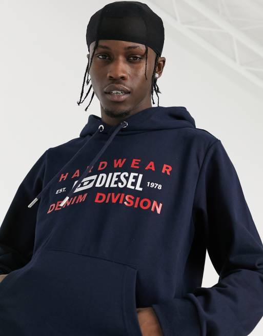 Diesel denim division hoodie new arrivals