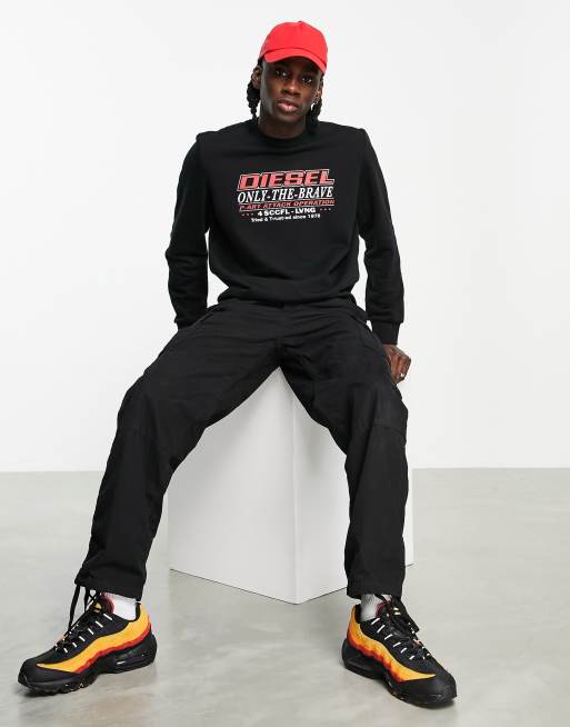 Diesel sweatshirt only the brave online