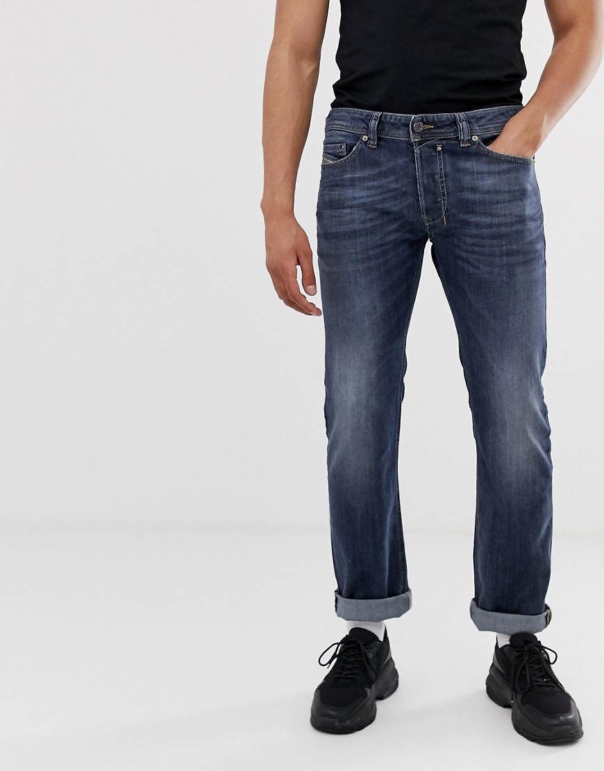 Diesel – Safado – Grå straight jeans i 0885JK